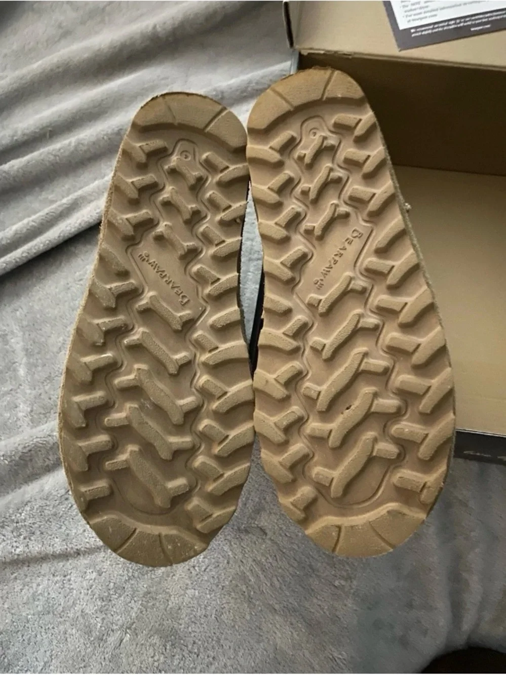 BearPaw Chestnut Suede Shearling Lined Short Boots